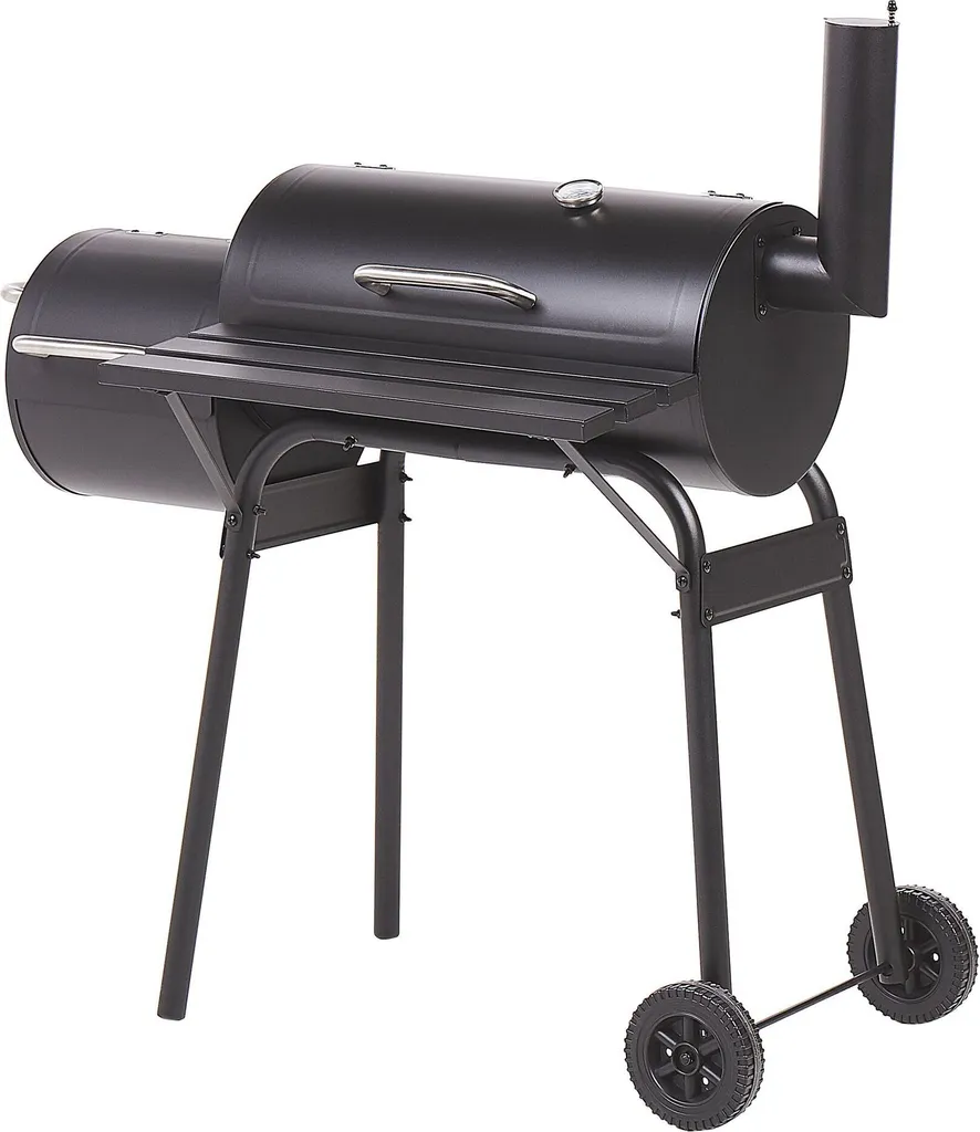Gril Black Katla avec fumoir latéral et thermomètre intégré pour viande