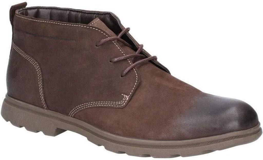 Hush Puppies Herren Nubukleder-Schnürboots Tyson Chukka FS6064 (46 EU) (Braun)
