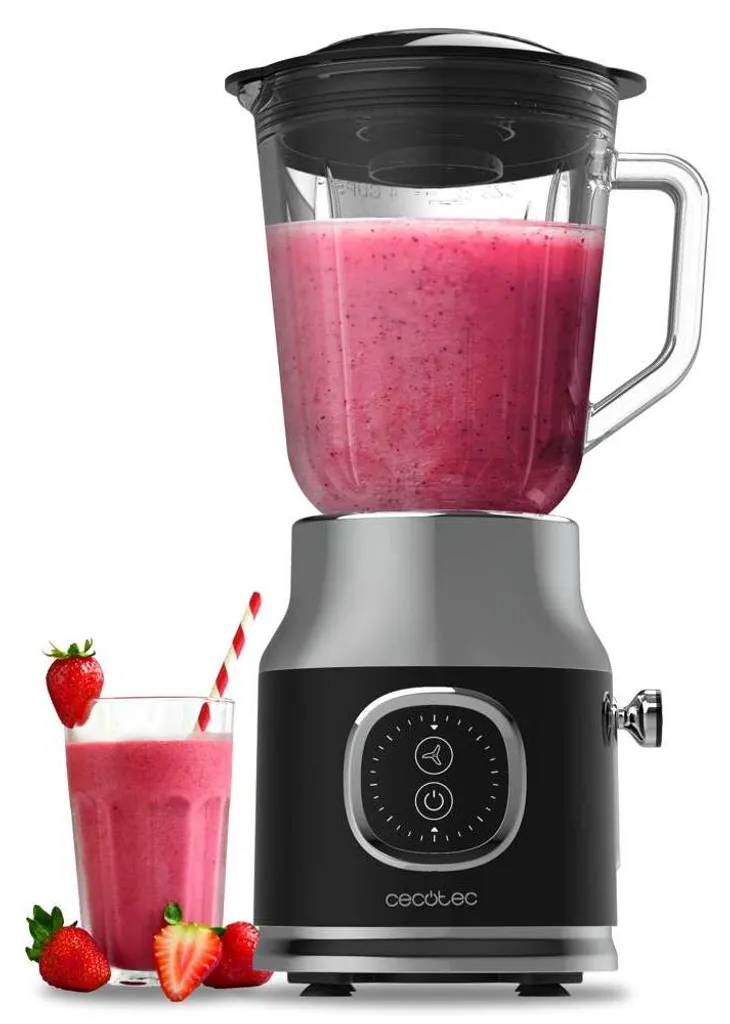 Blender blender vintage 800W pour smoothies avec bol 1L et lames titane