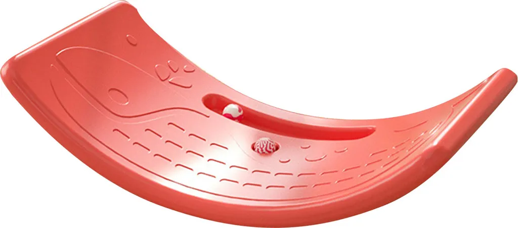 Planche d'Équilibre Kids Rocker Board Rouge en Plastique Charge 50kg