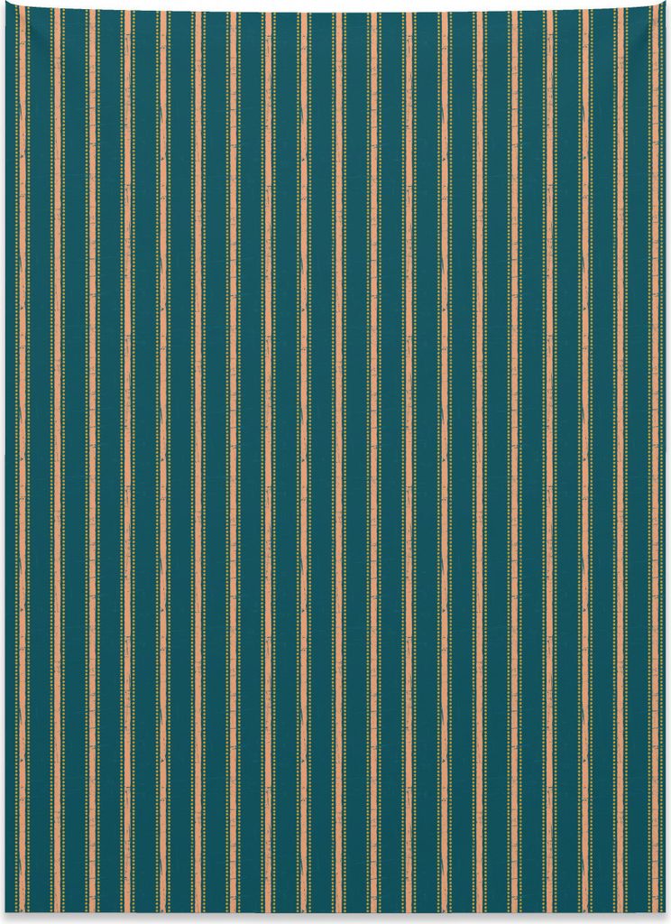 Abakuhaus Geometrisch Wandteppich, Grungy Streifen Punkte aus Weiches Mikrofaser Stoff Kein Verblassen Klare Farben Waschbar, 110 x 150 cm, Dunkles...