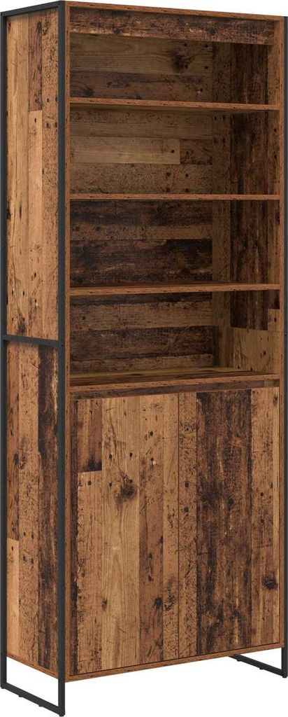 Hohe Schränke 2 pcs Altholz 79 x 36 x 200 cm Holzwerkstoff