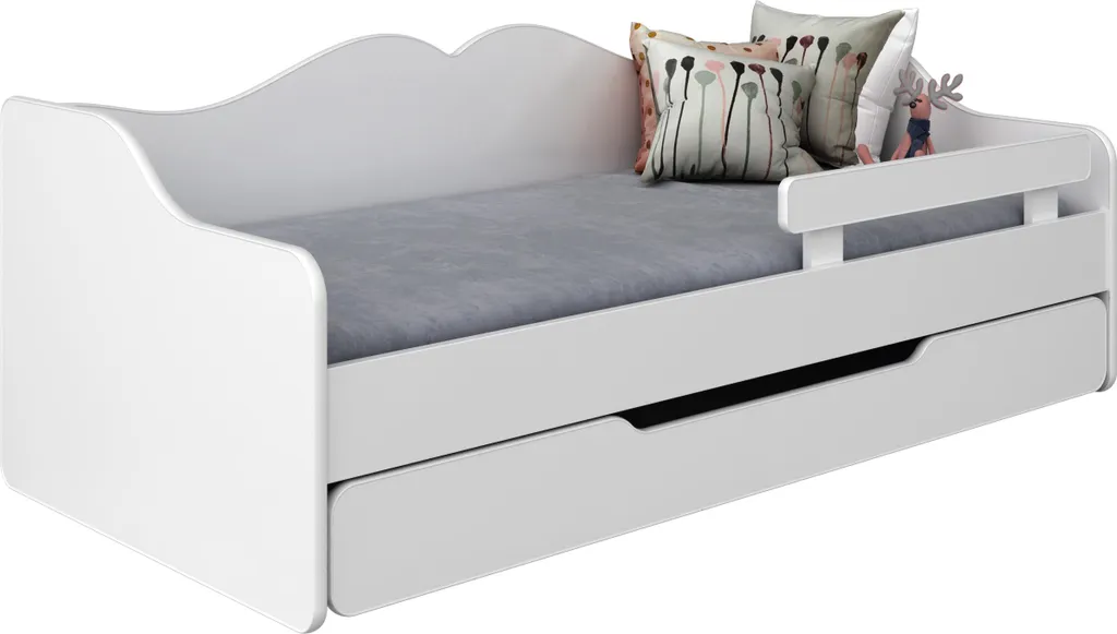 Grand lit bébé BELLA 140x70 blanc - Solution couchage de 0 à 5 ans - 4