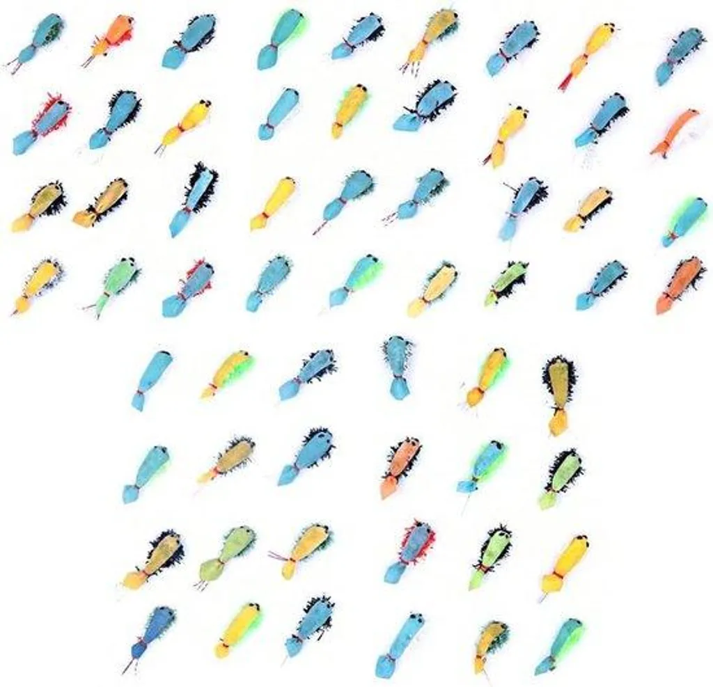 Trousse de pêche à la mouche anti-perte avec 12 leurres truite et bar