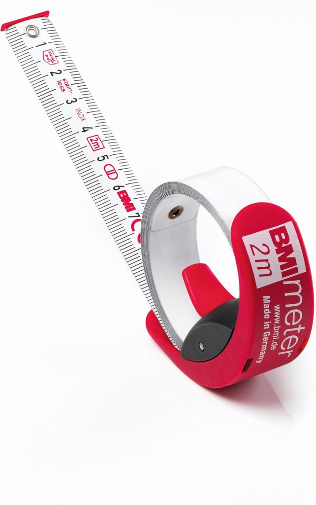 BMI Zollstockmeter 2 m x 16 Stopper und Gürtelclip Produktbild 