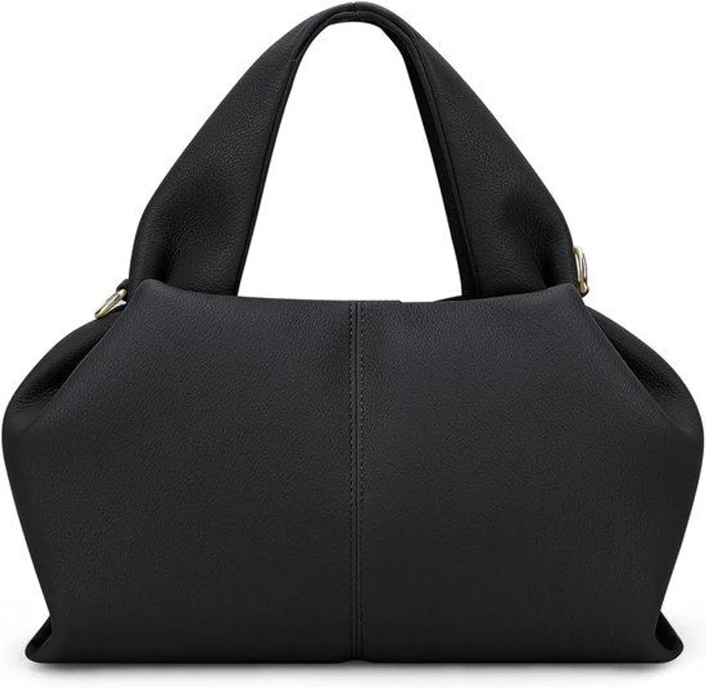 Petit sac d'école femme design chic cuir synthétique noir - Taille L