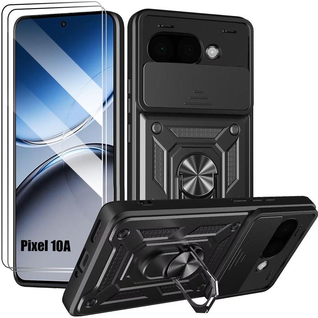 Coque + 2 Verres Trempés pour Google Pixel 10a, Antichoc Image du produit 