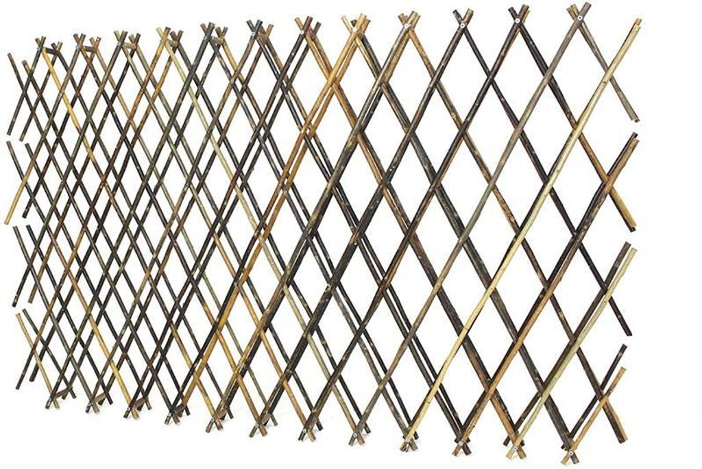 Weidenzaun "Ziehharmonika" variabel, Rankgitter aus Weide, Produktbild 4