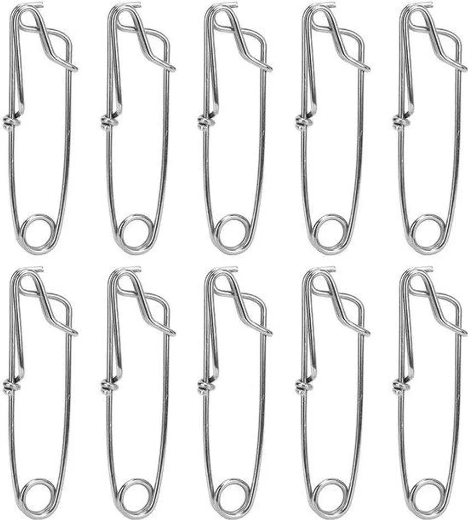 Lot de 10 pinces à ressort Vissen haute résistance avec mors pivotants