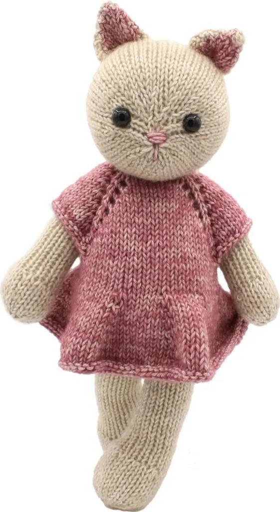 Kit tricot chat Emma 25 cm avec guide pas à pas sans stress de rater