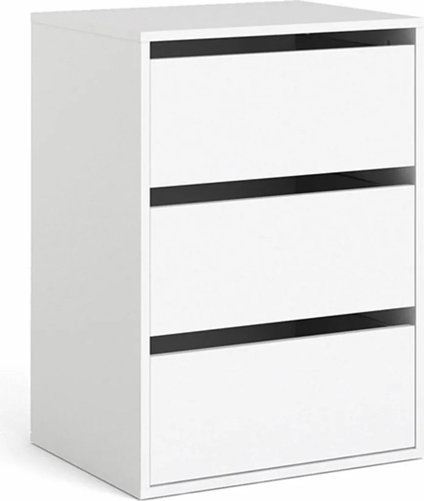 Elemento cassetto per armadi e mobili con ante scorrevoli bianco.