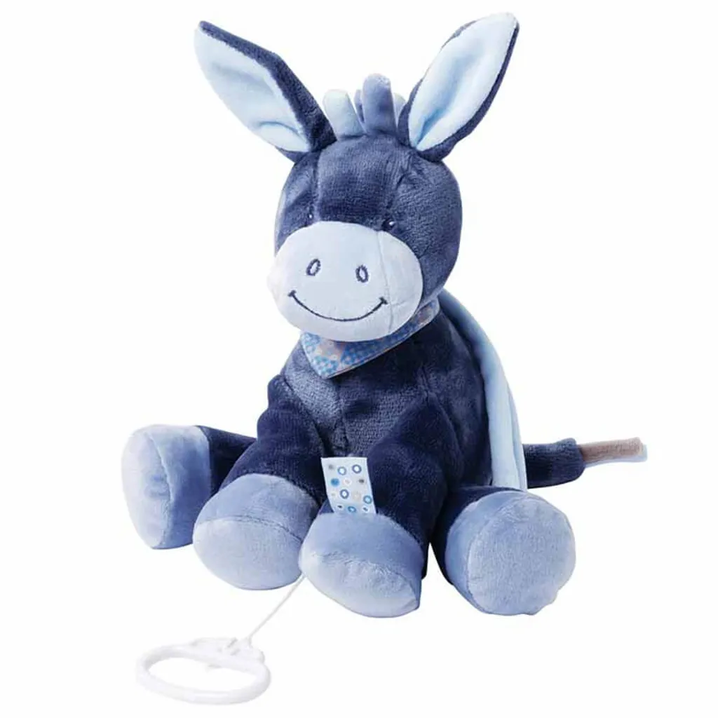 Boîte à musique Alex l'âne Nattou Collection ALEX & BIBOU 24cm