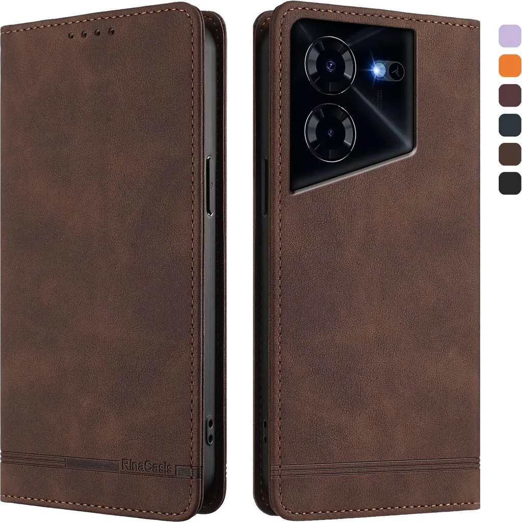 Custodia Vintage Marrone Tecno Pova 5 Pro 5G - Stile e Protezione
