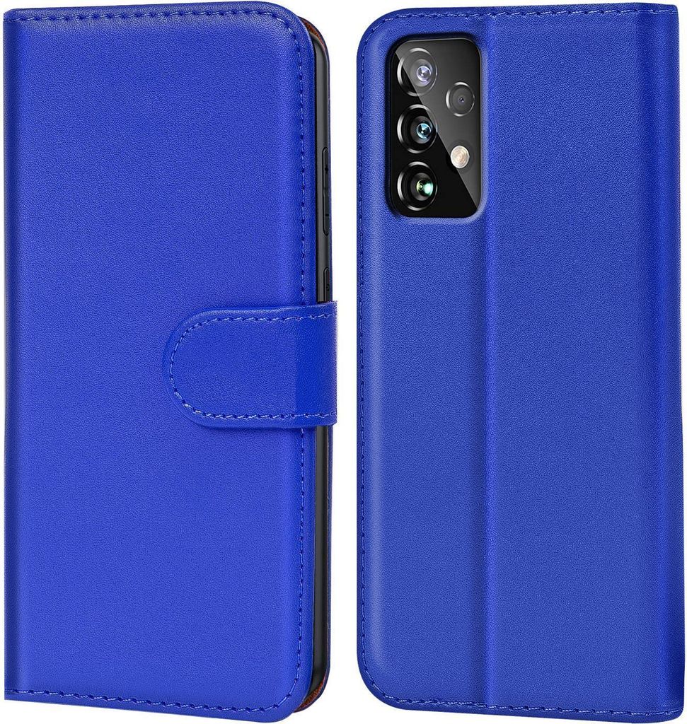 Conie Klapp Tasche für Samsung Galaxy A53 5G Kartenfach Rundumschutz Hülle in Blau