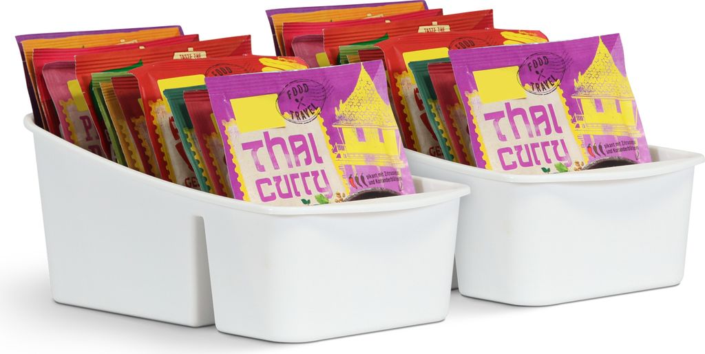 Organiseur de cuisine pour épices et sachets - blanc - pack Image du produit 