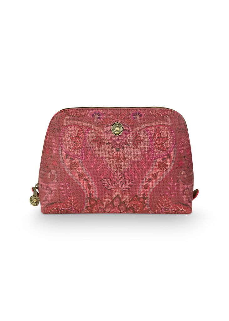Pip Studio Cosmetic Bag Triangle M Kyoto Festival Dark Pink