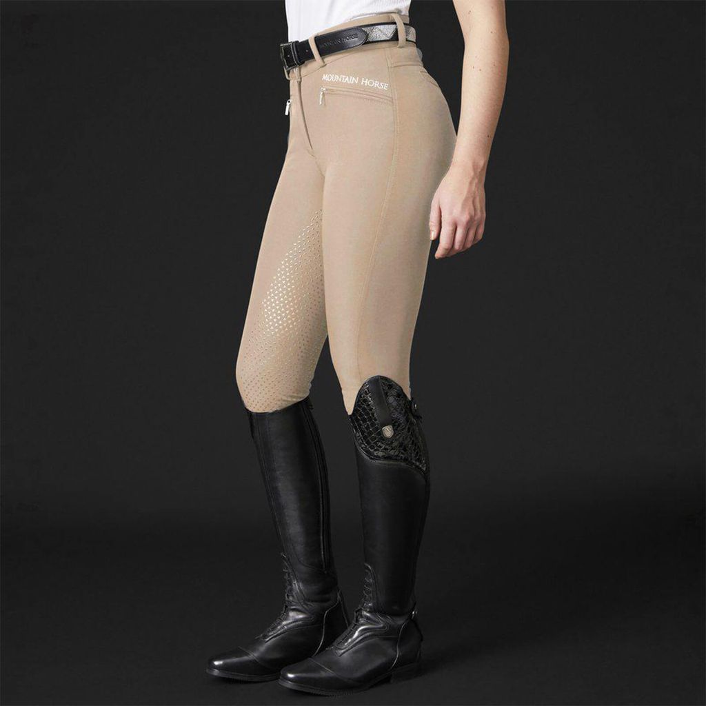 Mountain Horse Reithose Damen Full-Grip Diana Damenreithose Vollbesatz Sand 40