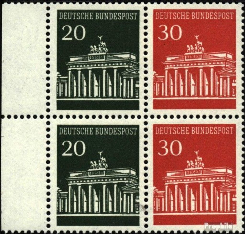 Briefmarken BRD (BR.Deutschland) 1968 Mi Hbl19 postfrisch