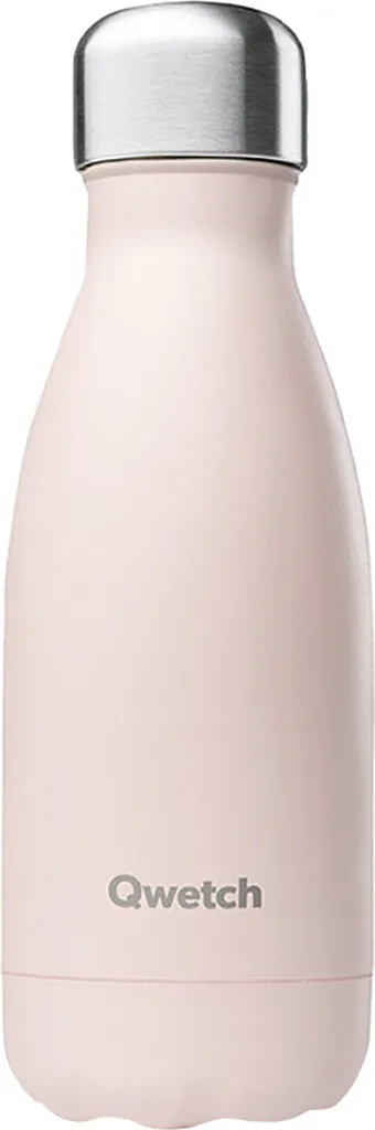 Qwetch Borraccia Bambini 260ml Rosa Pastello - Termica Sicura Inox