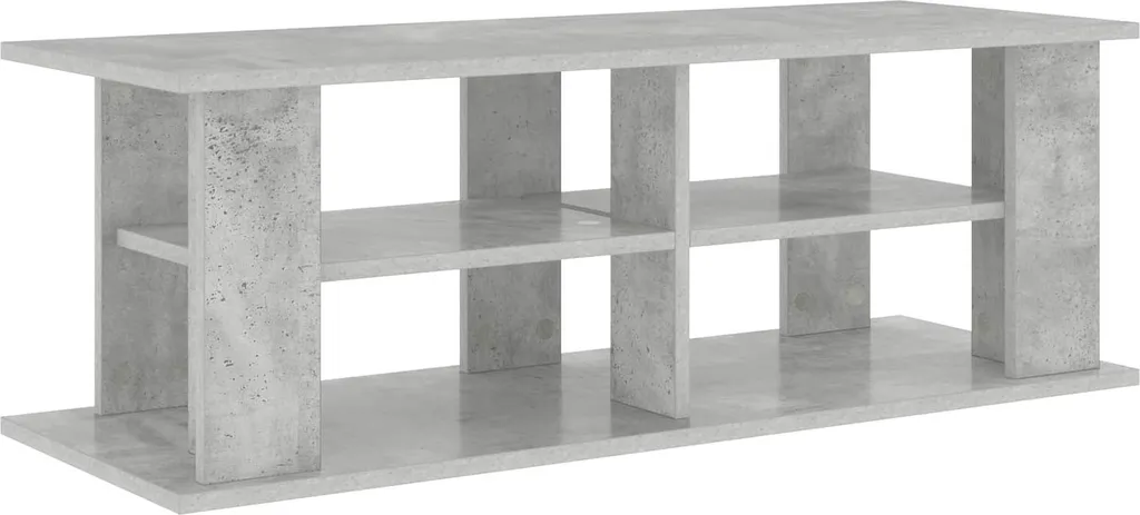 Meuble TV gris béton robuste 96 cm - Finissez-en avec le désordre du salon
