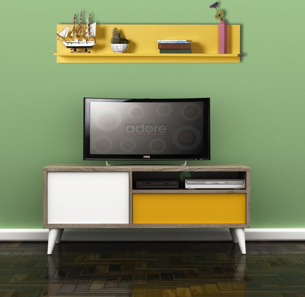 Skye Decor, Raf-11-Hh-1, Wandregal, Gelb, 100 % Produktbild 