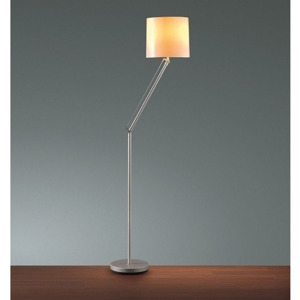Stojací lampa Fluo Soft Flex s paticí E27 stříbrná/bílá Obrázek produktu 