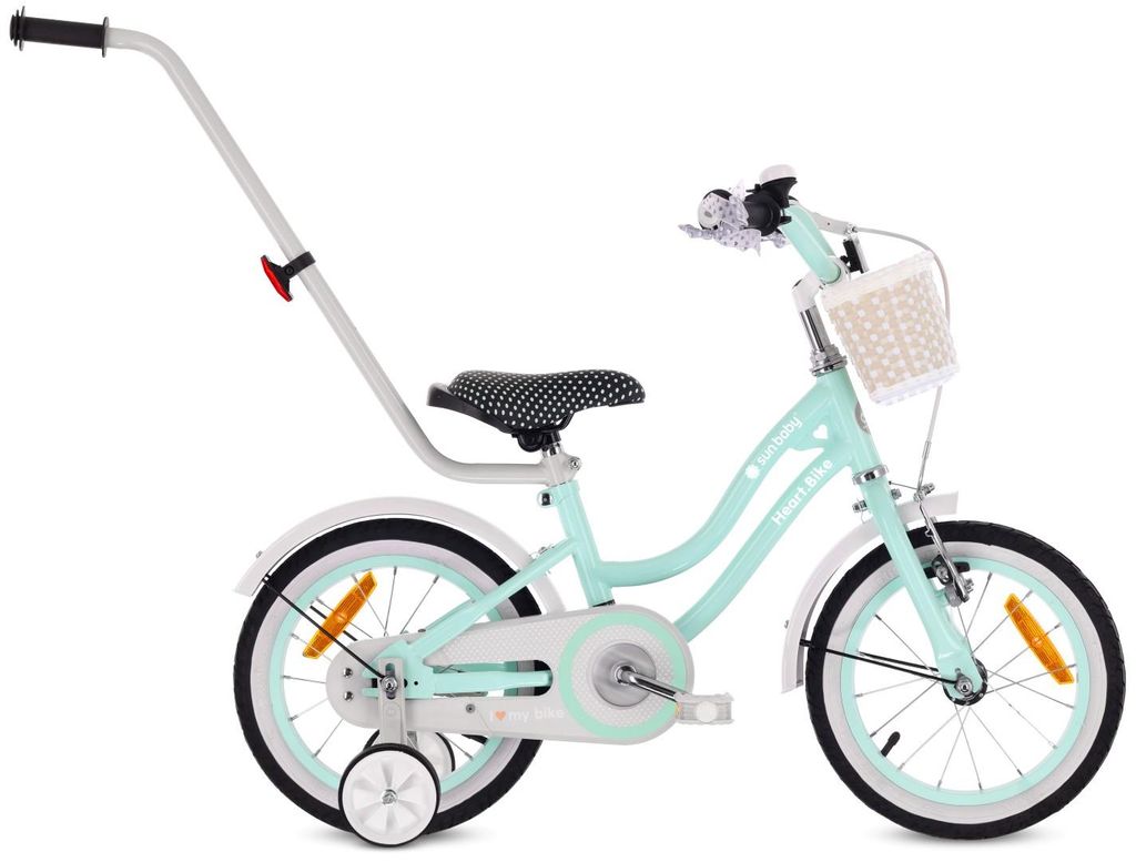 SUN BABY Heart Bike Kinderfahrrad für Mädchen 14 Zoll, ab 3 Produktbild 