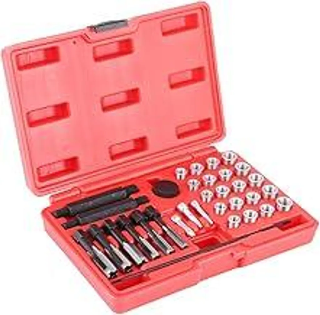 Set Riparazione Filetti Candelette 33 Pezzi M8 M10 M12 M14 per Motori Diesel
