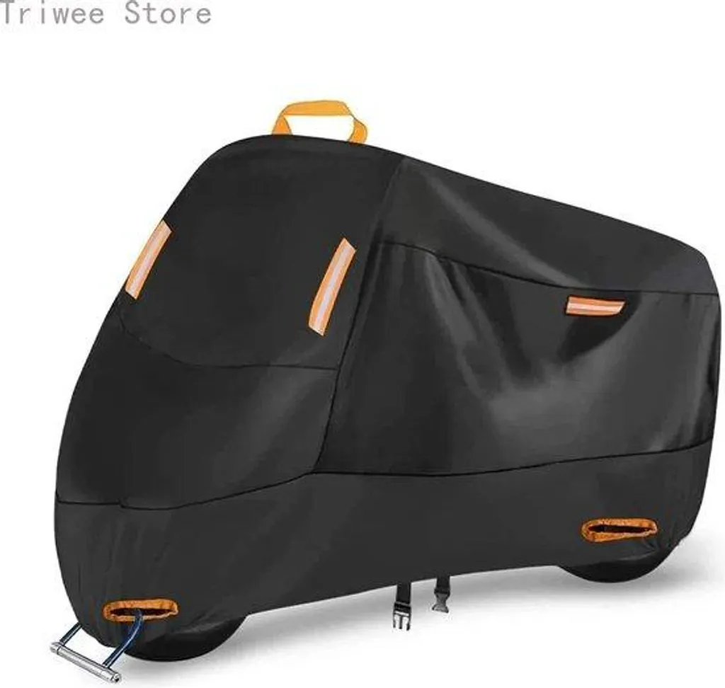 Bâche de Protection Moto Extérieure 4XL Noire Étanche pour Deux Vélos
