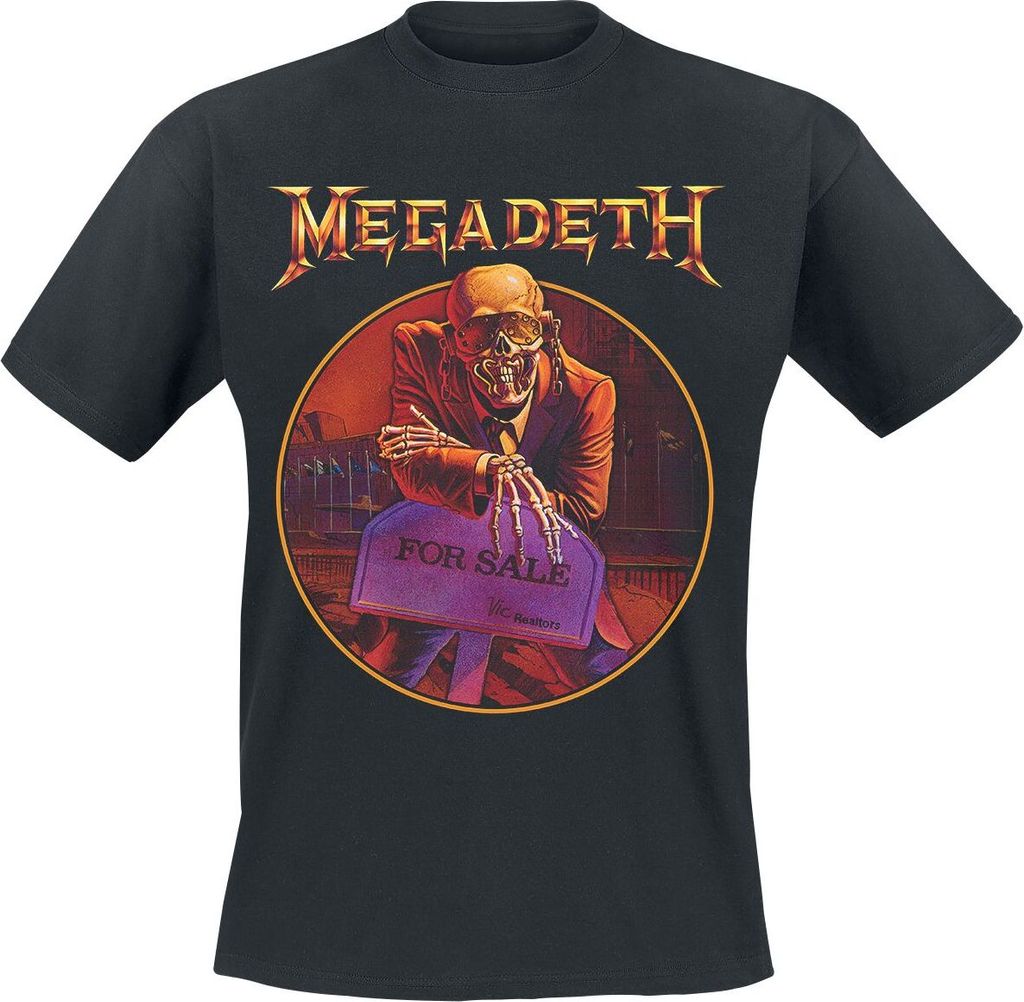 Megadeth T-Shirt Herren Peace Sells... schwarz Band-Merch, Bands 100% Baumwolle S