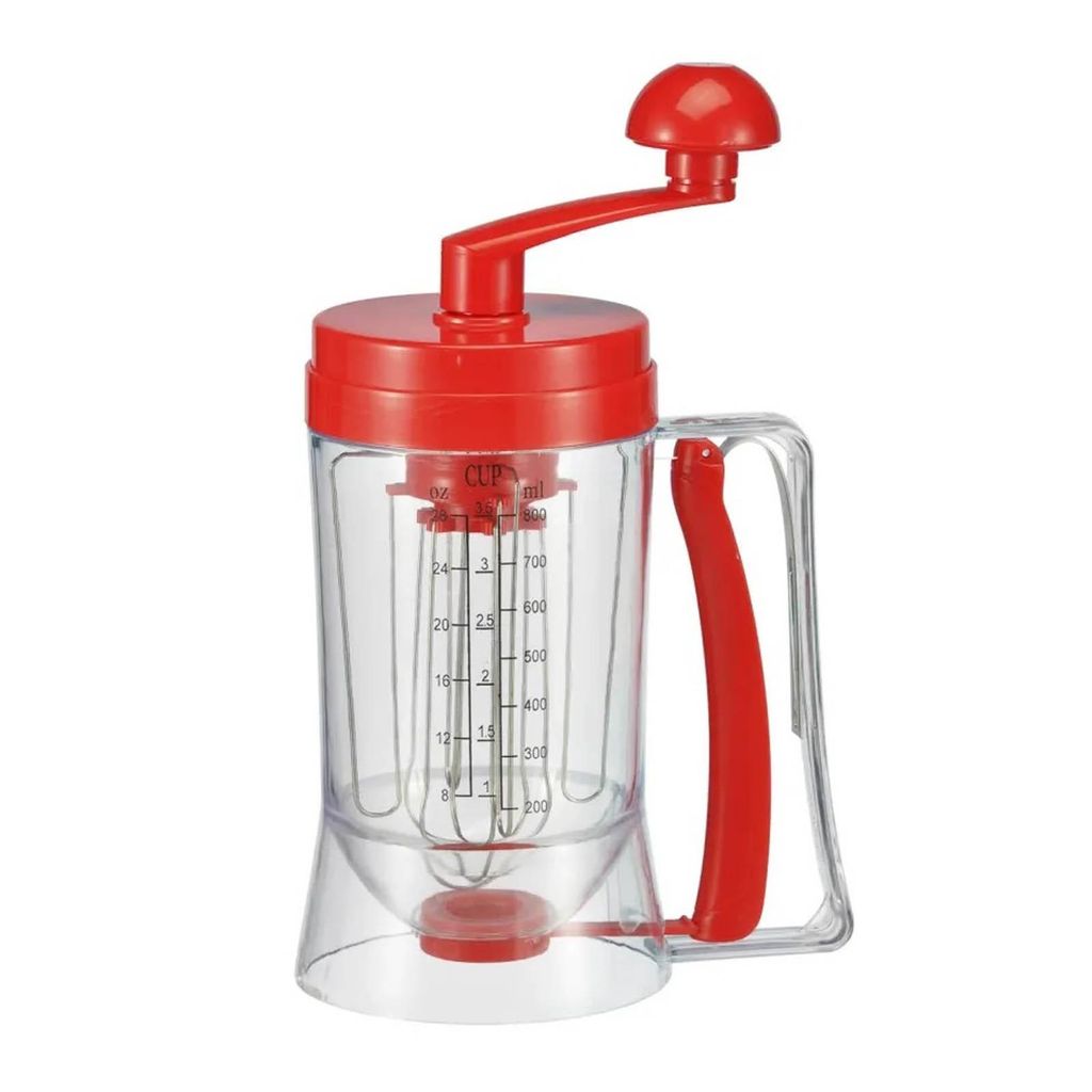 3in1 Teigportionierer Messbecher Mixer Skala 800 ml Teigspender Teigdosierer Teig Dosierer Spender Behälter