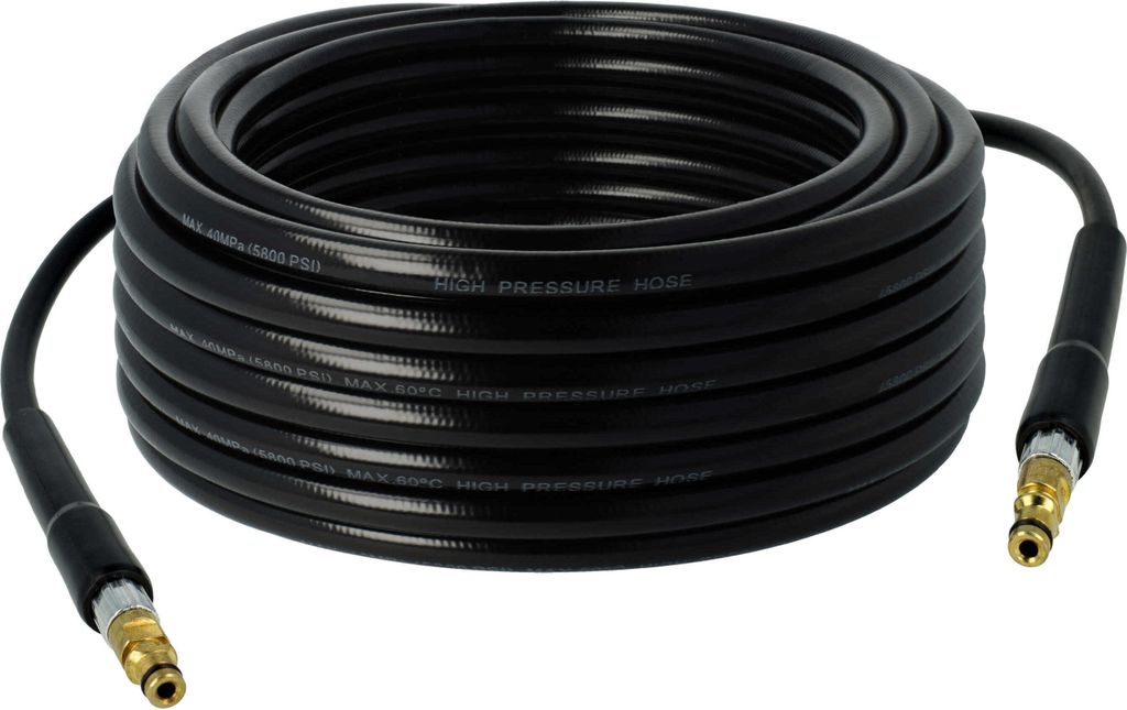 vhbw 20m Hochdruckschlauch kompatibel mit Kärcher K 5.675 Soccer Edition *RU, K 5.690 PS40 *AU, K 5.675 Sochi *EU Hochdruckreiniger - Messinggewinde