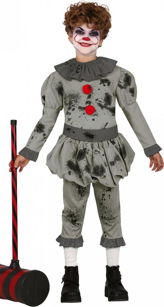Pepe der Horrorclown Kinder Kostüm als Verkleidung für Produktbild 