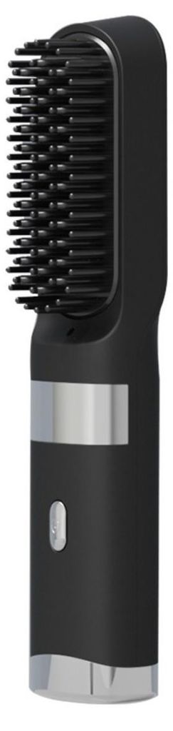 INF Kabellose 2-in-1 Haarbürste Glätten und Locken ABS 21cm x 4.5cm USB-C Schwarz
