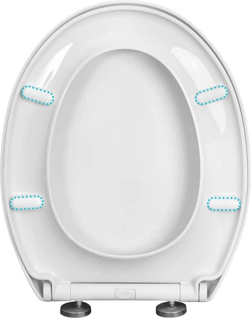 WOLTU Premium WC-Sitz mit Absenkautomatik, Kunststoff, Fast Produktbild 6