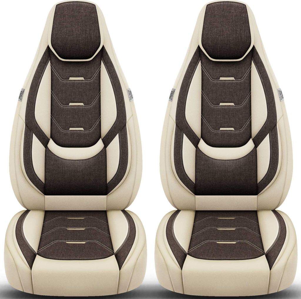 Schonbezüge Sitzbezüge für Isuzu D-Max 1 Bj 2007-12 in Beige/Braun H11