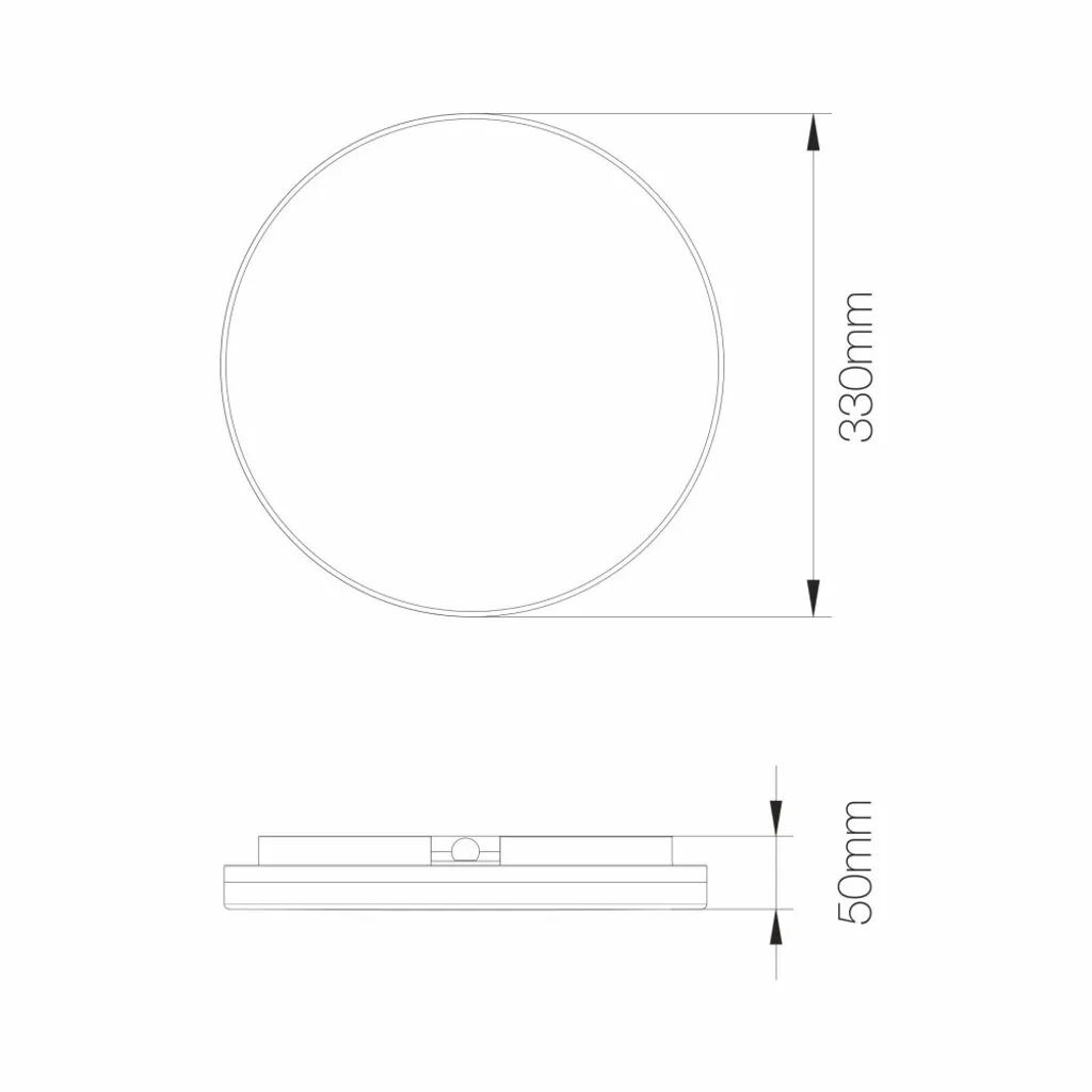 Plafoniera LED 25W Economica IP54 | Tre Luci in Una con CCT Switch - 3