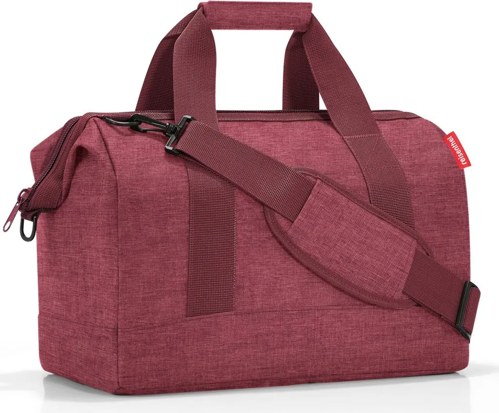 Sac week-end Allrounder M de reisenthel 40 cm coloris twist maroon idéal