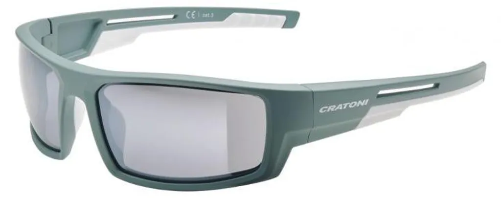 Lunettes Cratoni Raw kaki mat miroir argenté : légèreté et style sport