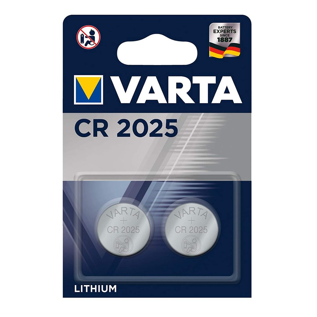 20 x Original VARTA CR2025 3V Lithium Knopfzelle Batterie CR 2025 20 Stück TOP 