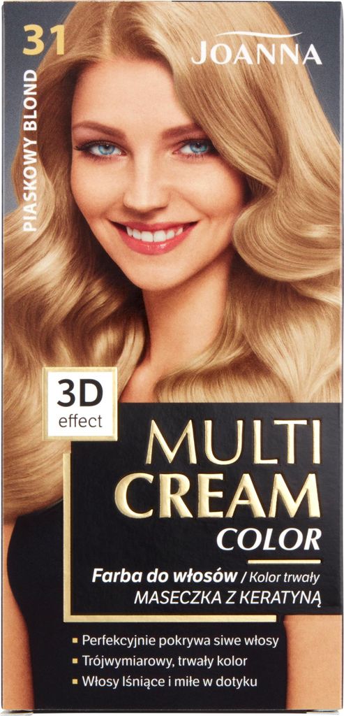 Farba Do Włosów Joanna Multi Color 3D Nr 31 Piaskowy Blond Zdjęcie produktu 