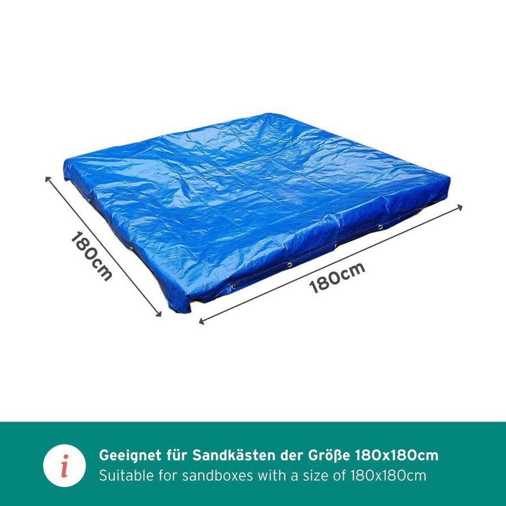 Sandkasten Plane Abdeckung Schutzhülle Abdeckplane mit Produktbild