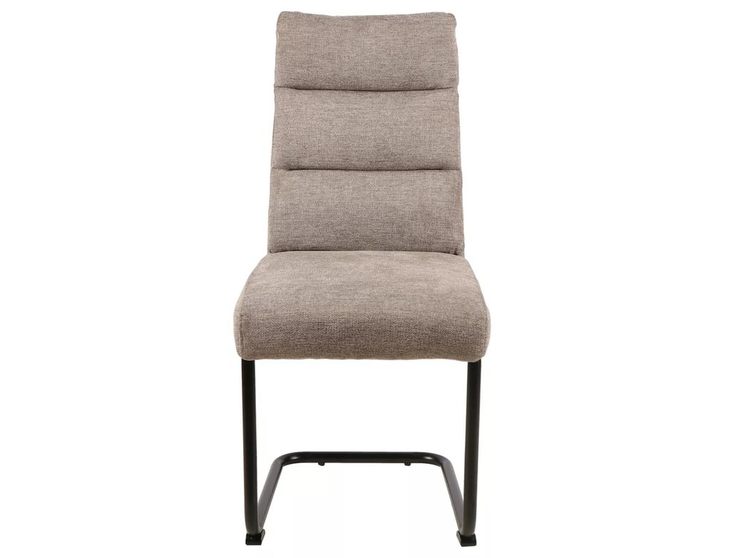 A single dining chair is shown from the front against a white background.