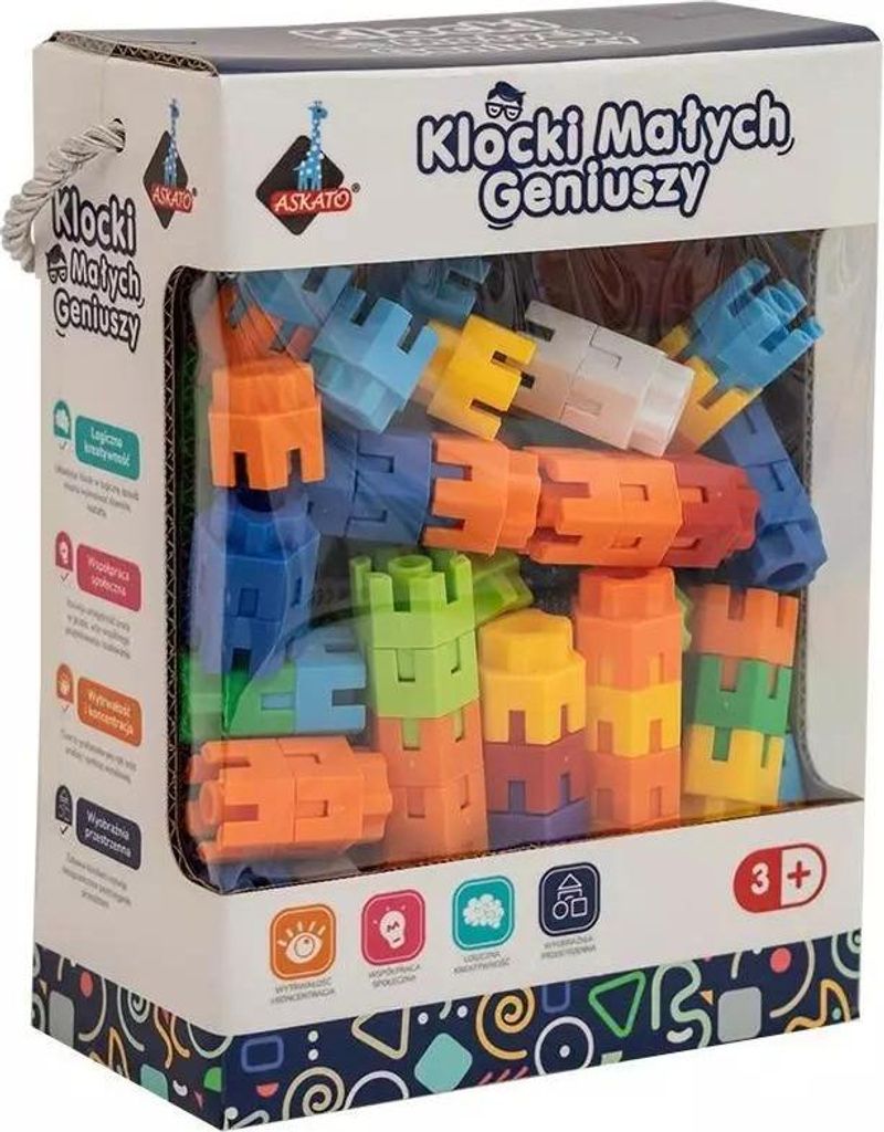 Klocki małych geniuszy - śrubki 150 elementów Zdjęcie produktu 