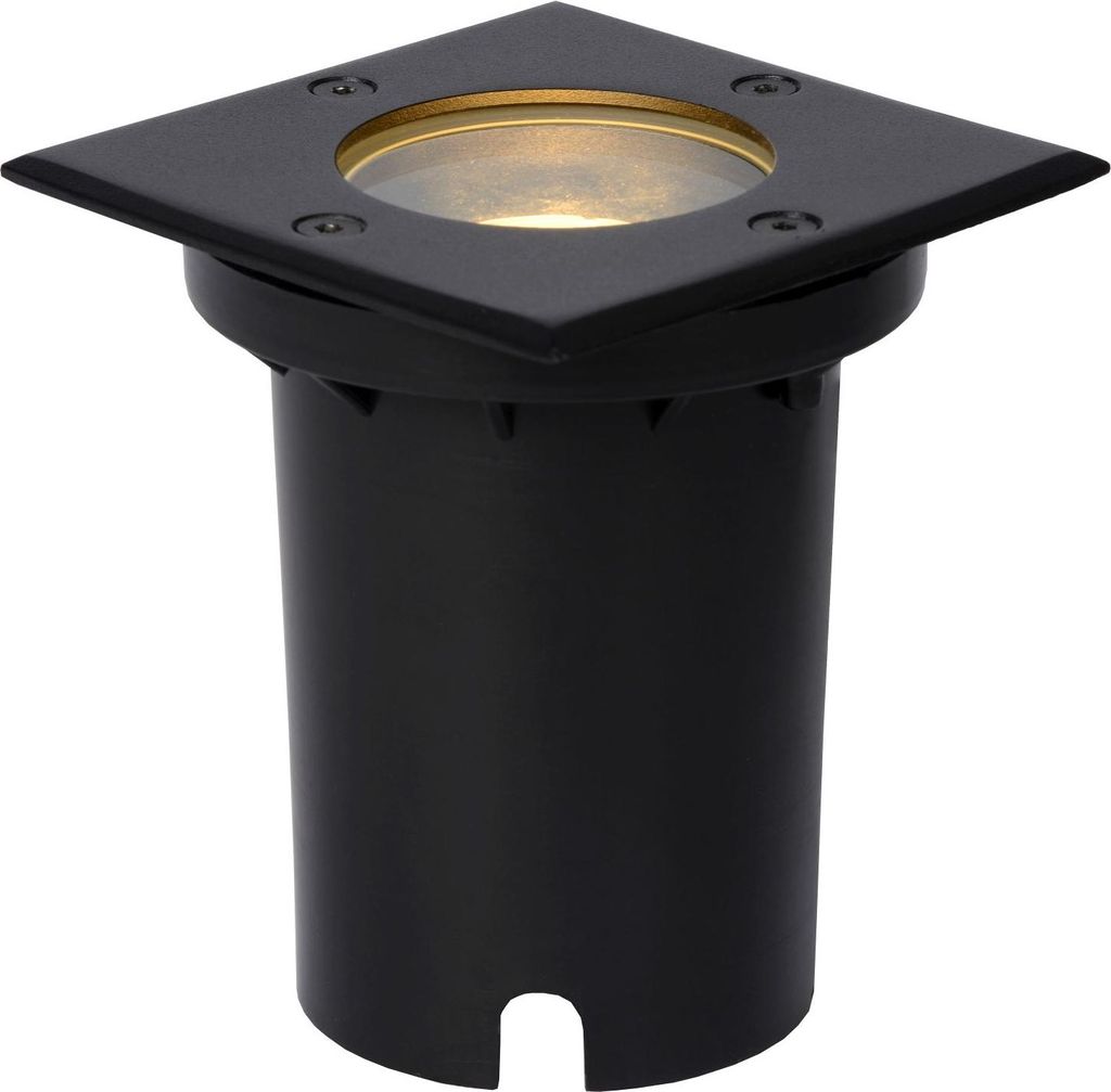 Einbauleuchte Boden Aluminium GU10 IP67 B: 10,8 cm Schwarz eckig Modern