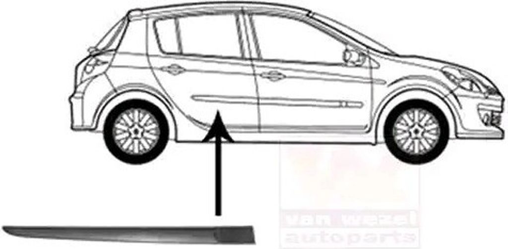 VAN WEZEL 4331426 - OE 7701476426 Zierleiste, hinten rechts für Clio III
