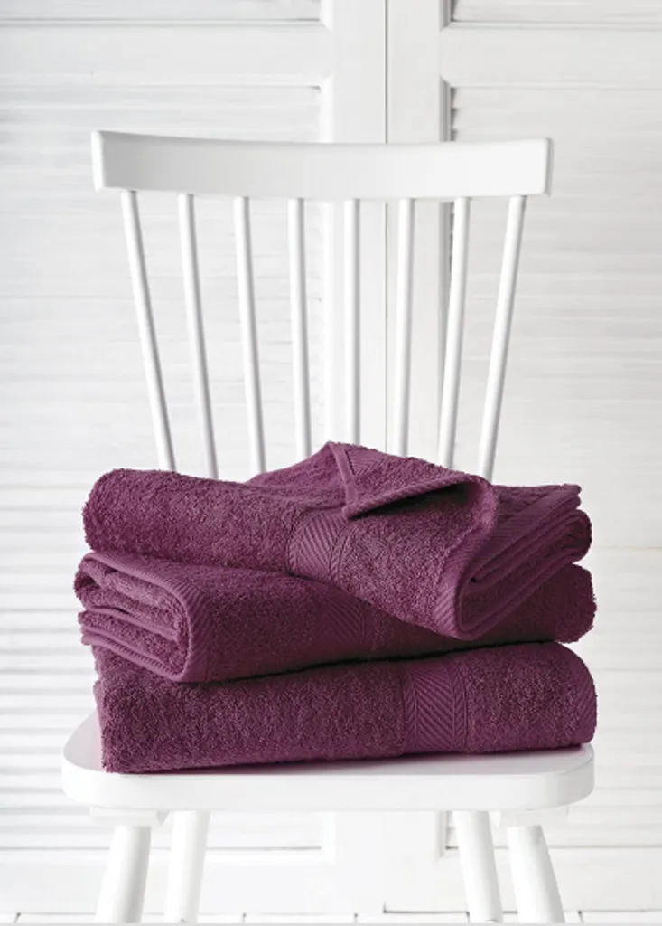 Serviette coton violet 140 cm : Dites adieu aux serviettes rêches