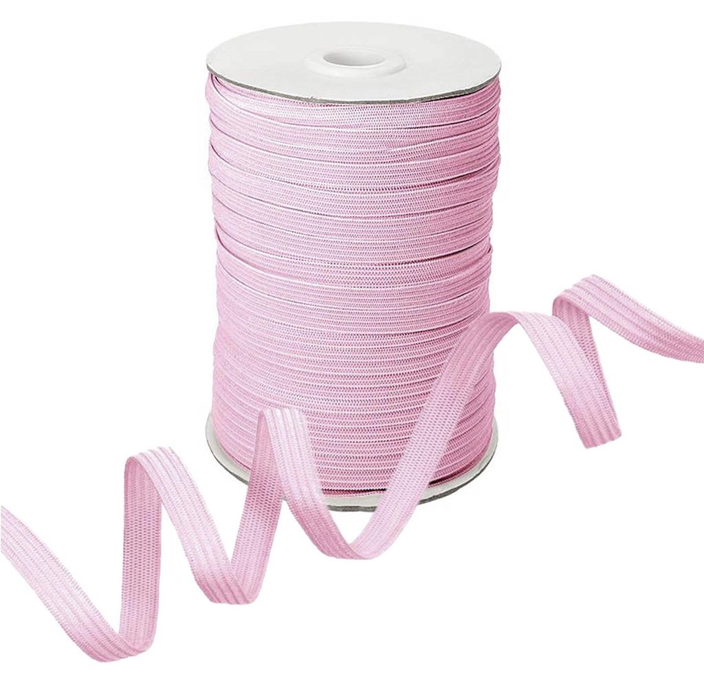 Gummiband 100m x 7mm Gummilitze flach gestrickt Stretch Produktbild 