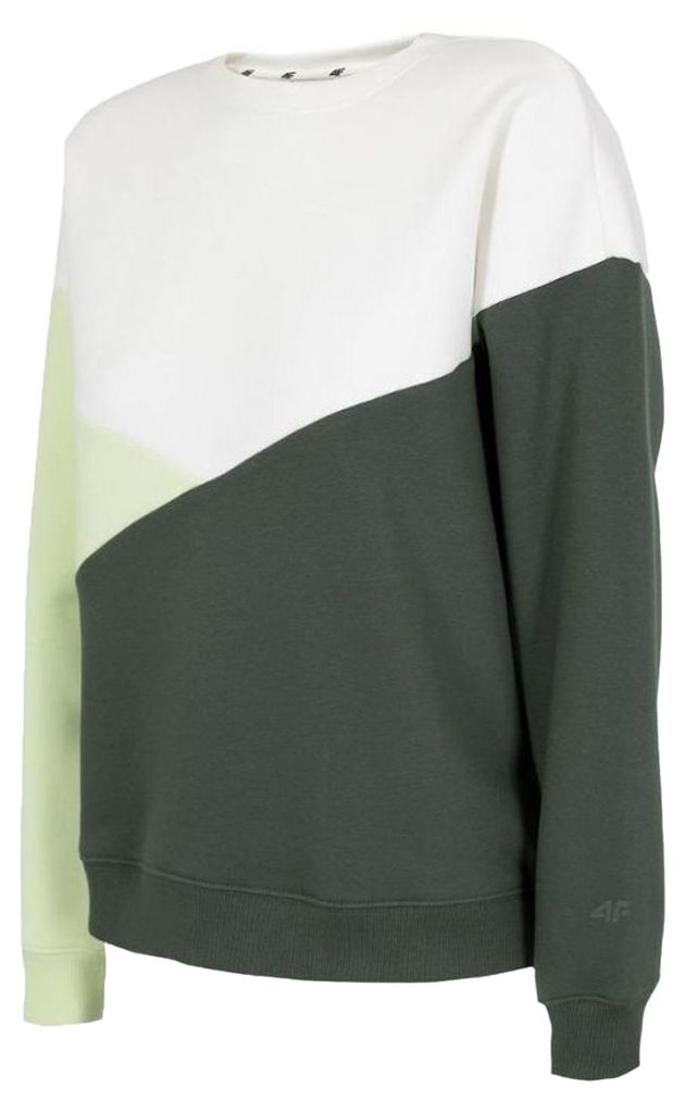 4F - "H4L22 BLD013" Sweatshirt für Damen PP1723 (XL) (Weiß/Grün/Grau)