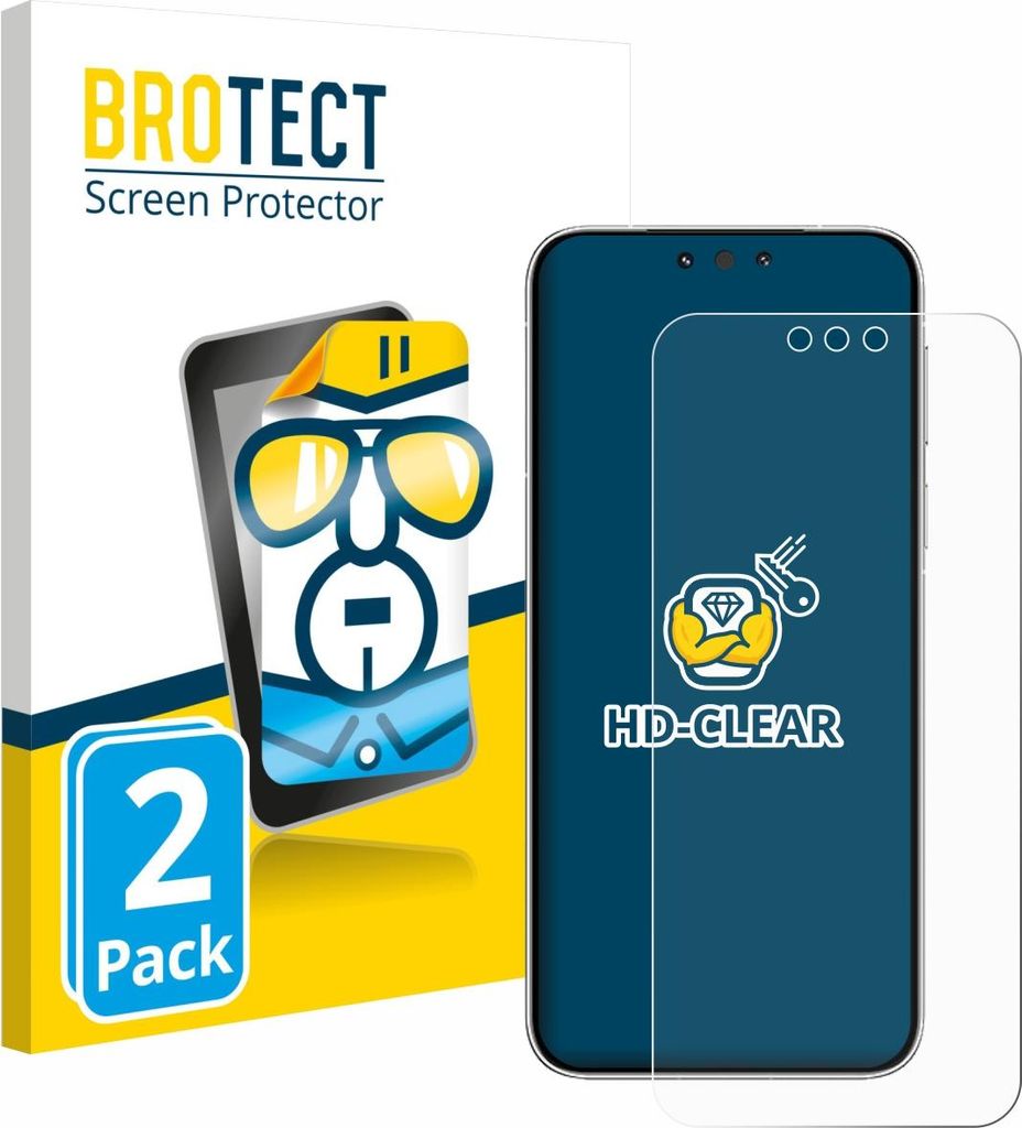 2x Für Huawei Mate 80 Pro Schutzfolie BROTECT Displayschutz Display Schutz Folie Klar Transparent